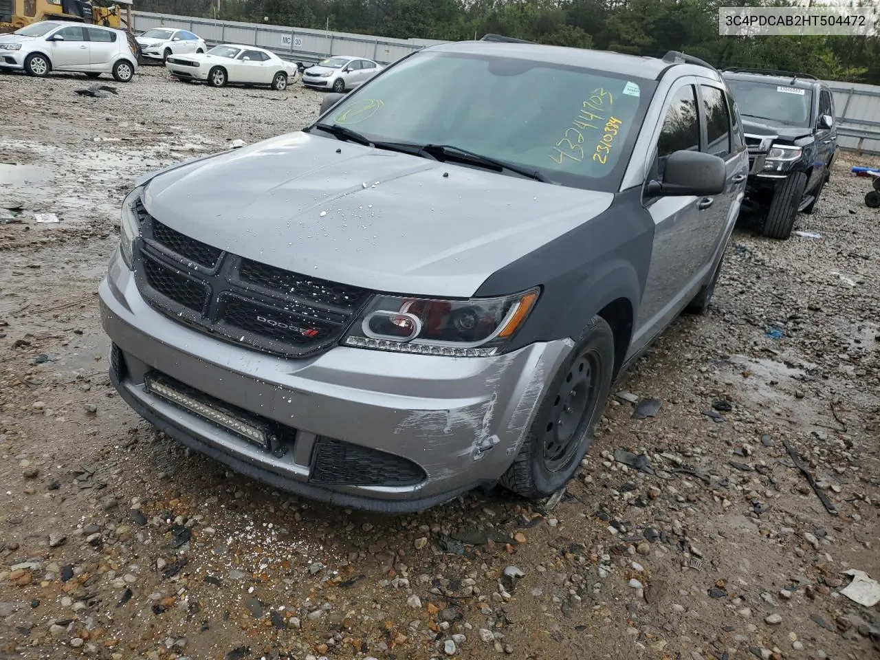 2017 Dodge Journey Se VIN: 3C4PDCAB2HT504472 Lot: 43244703