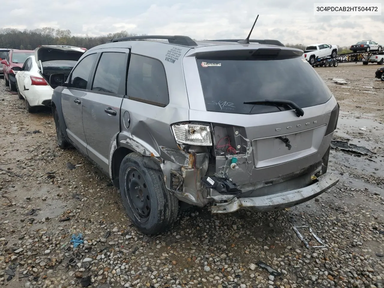 2017 Dodge Journey Se VIN: 3C4PDCAB2HT504472 Lot: 43244703