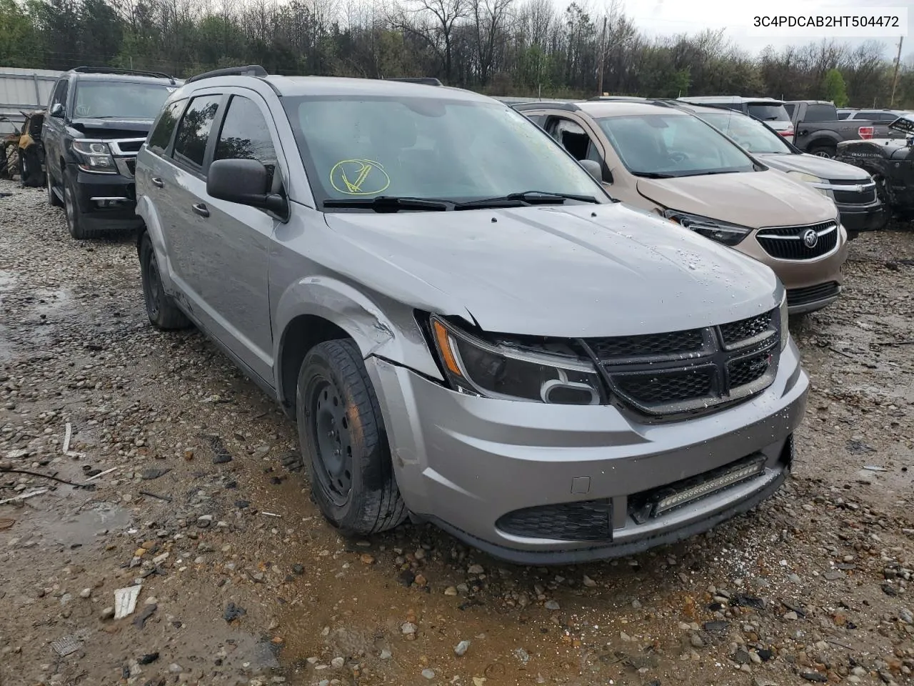 2017 Dodge Journey Se VIN: 3C4PDCAB2HT504472 Lot: 43244703