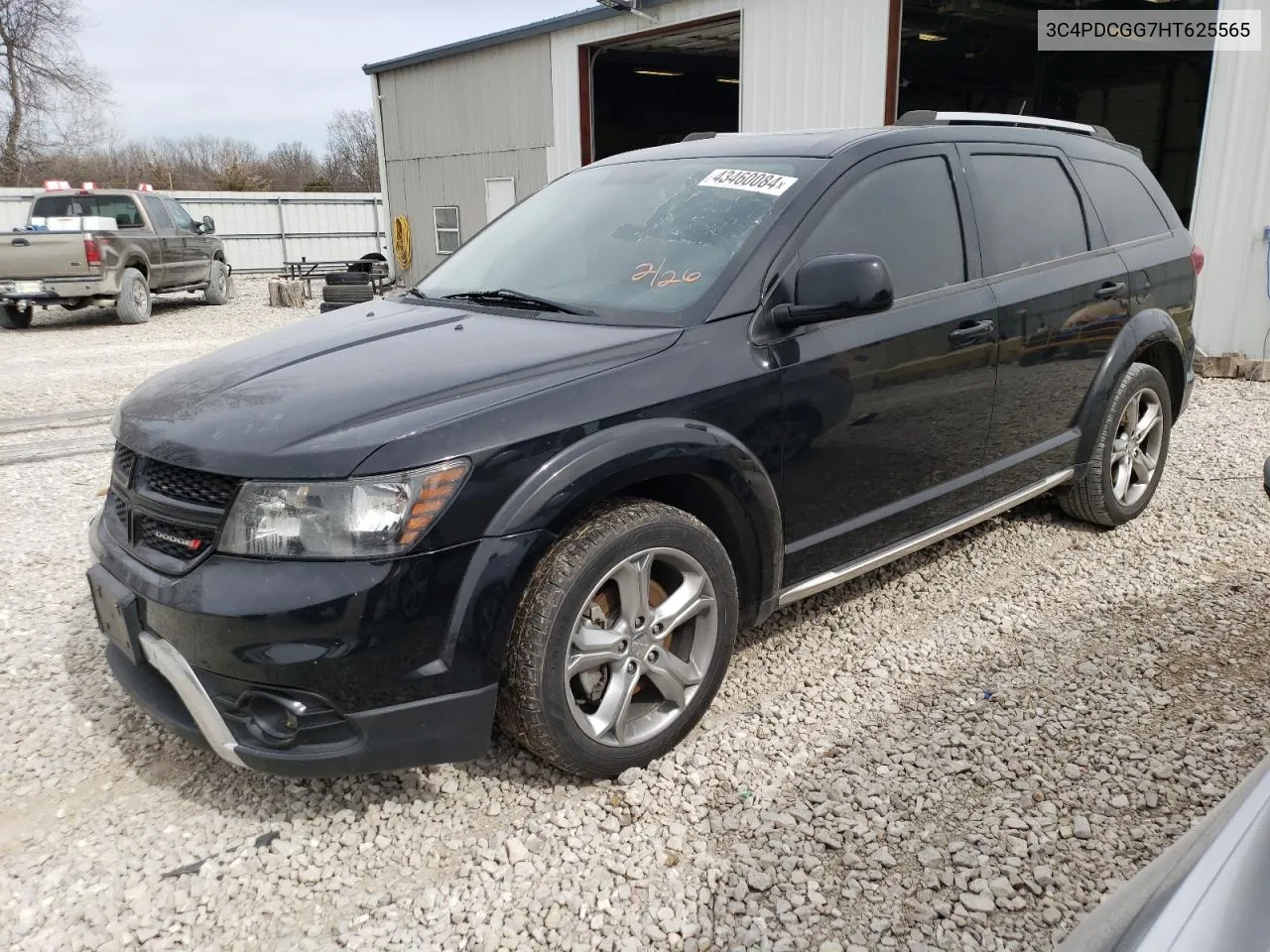 2017 Dodge Journey Crossroad VIN: 3C4PDCGG7HT625565 Lot: 43460084