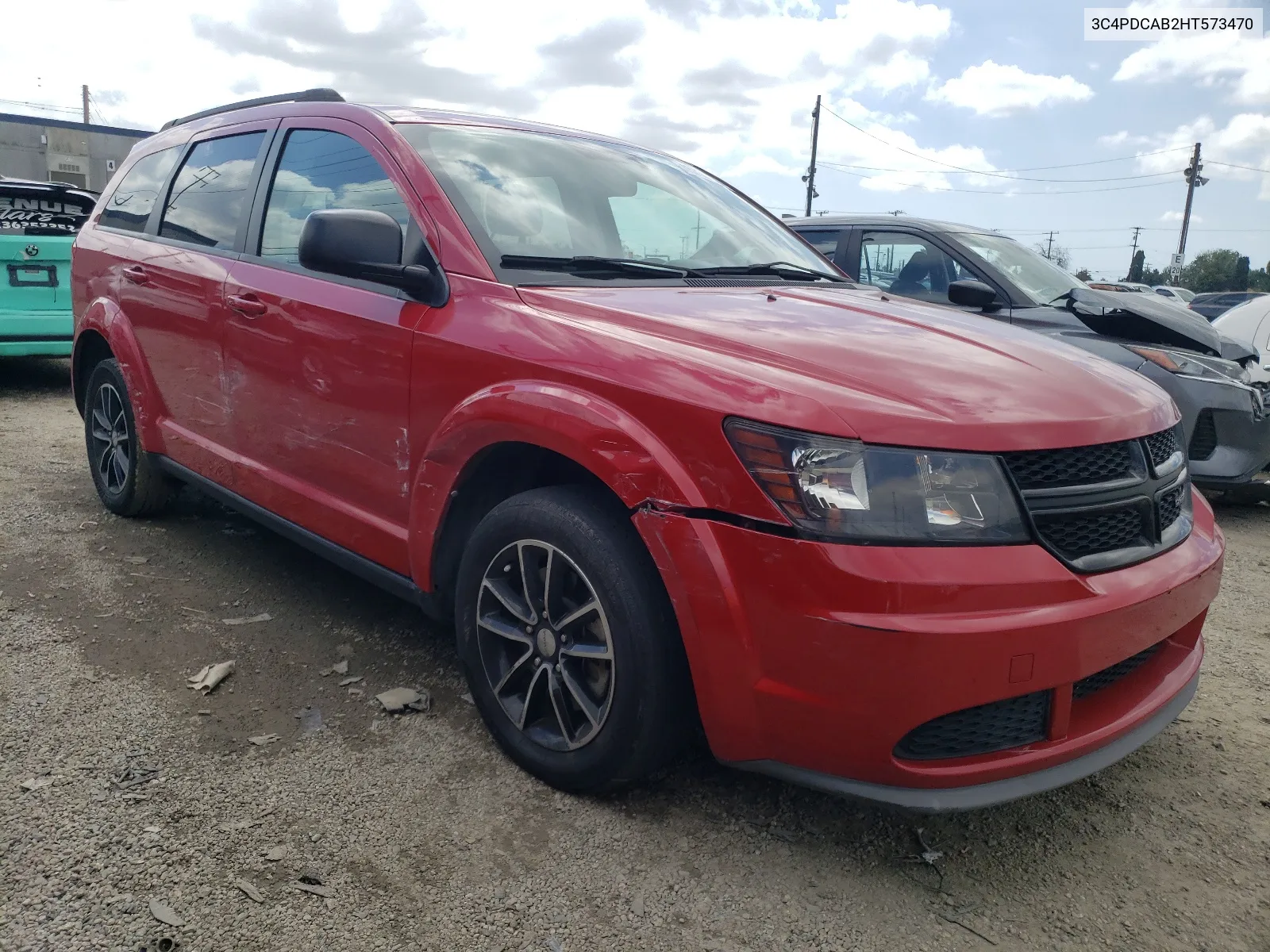 2017 Dodge Journey Se VIN: 3C4PDCAB2HT573470 Lot: 45711444