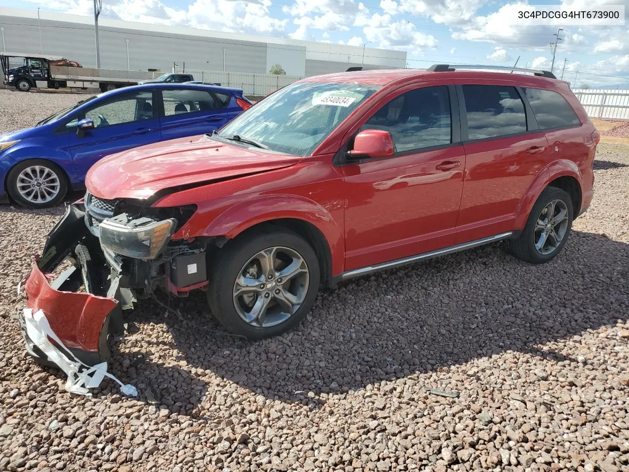 2017 Dodge Journey Crossroad VIN: 3C4PDCGG4HT673900 Lot: 48340034