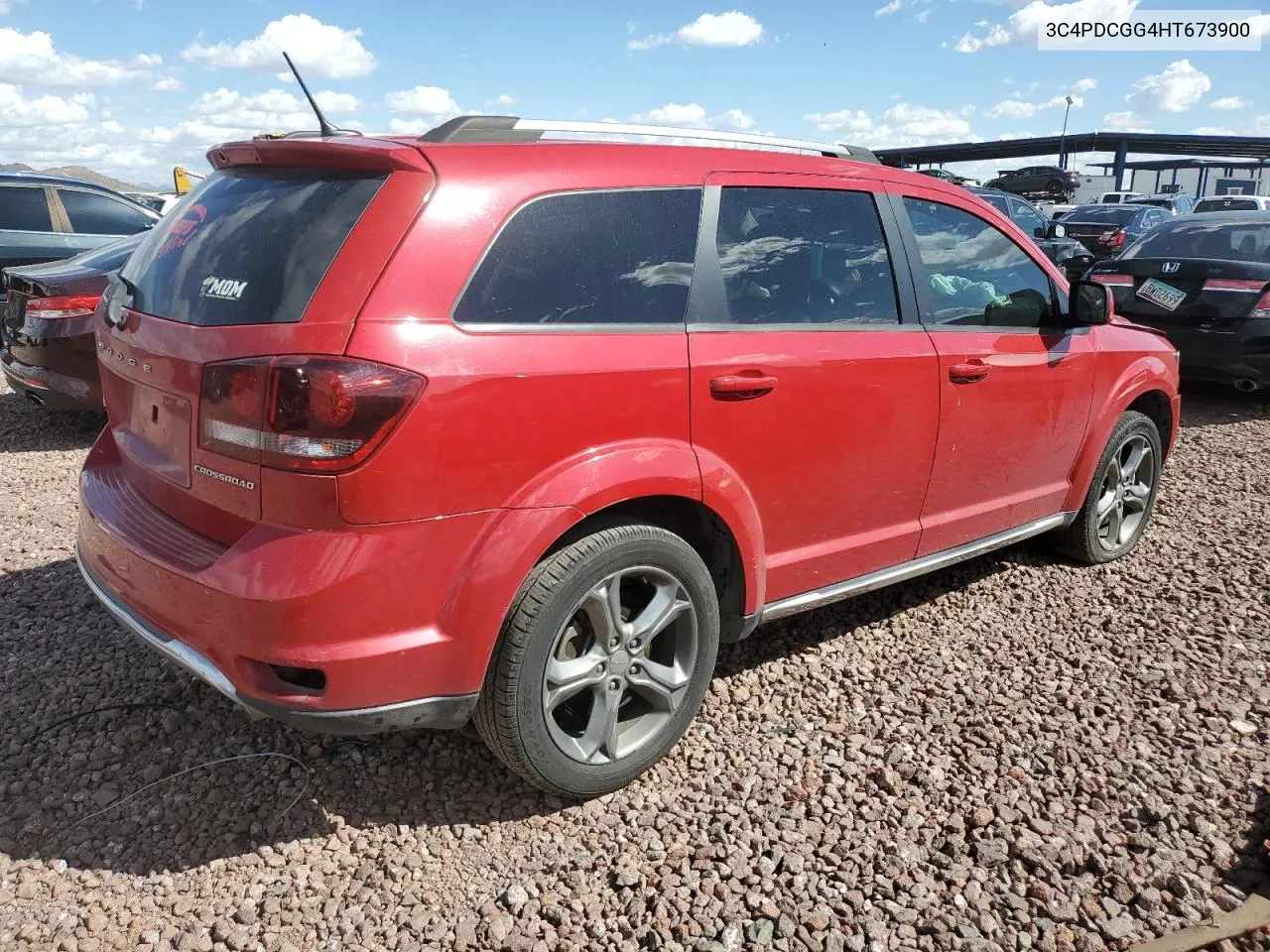 2017 Dodge Journey Crossroad VIN: 3C4PDCGG4HT673900 Lot: 48340034