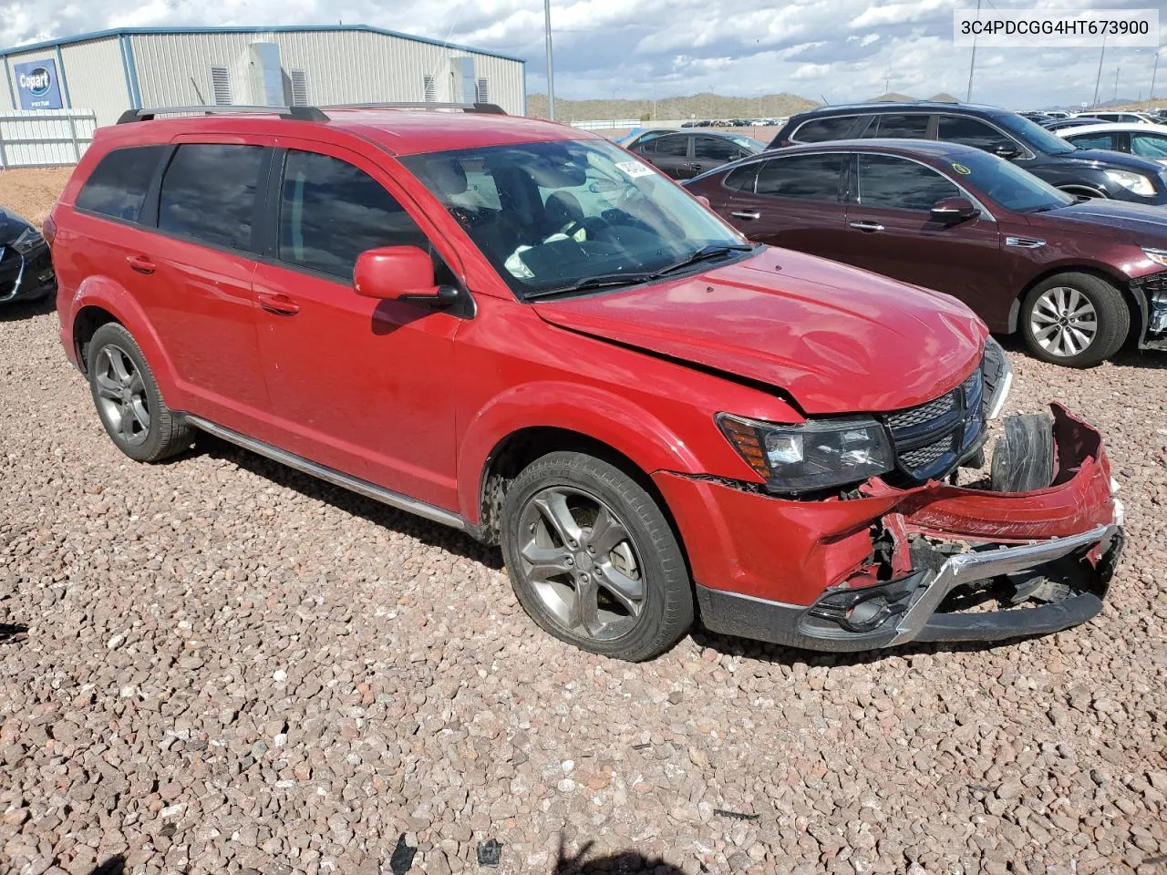 2017 Dodge Journey Crossroad VIN: 3C4PDCGG4HT673900 Lot: 48340034