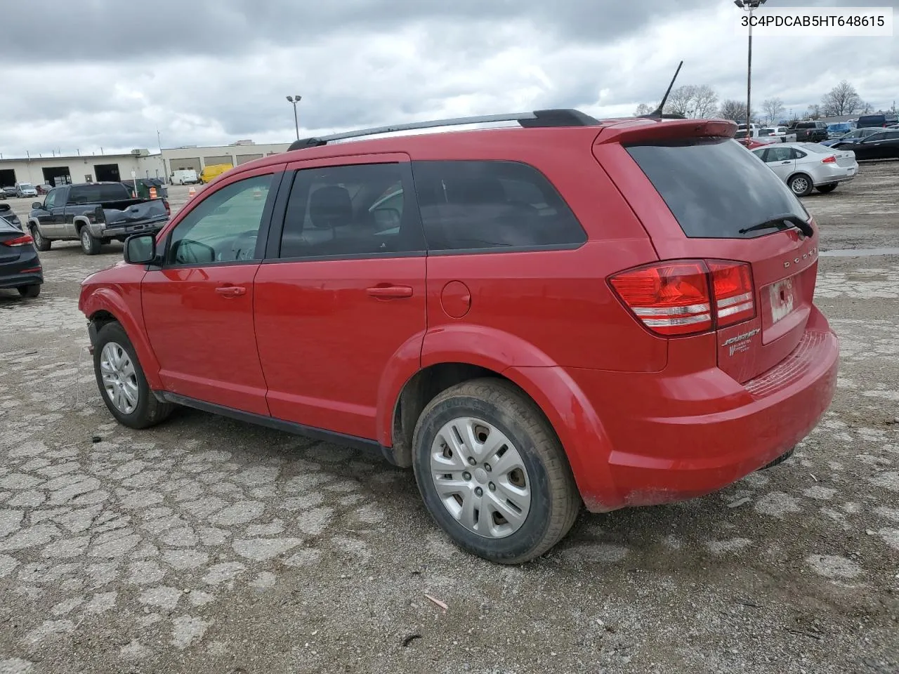 2017 Dodge Journey Se VIN: 3C4PDCAB5HT648615 Lot: 49230454