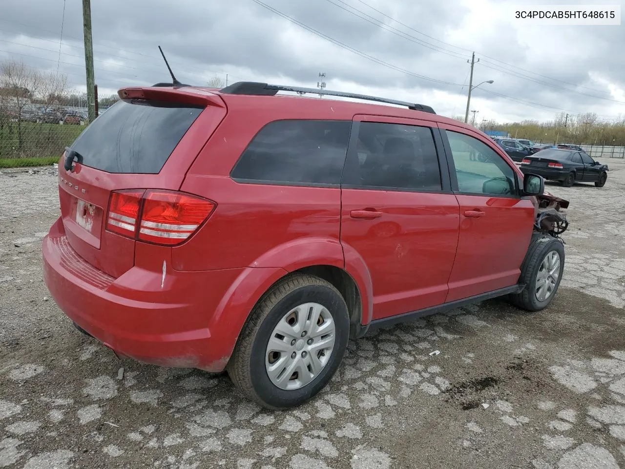 2017 Dodge Journey Se VIN: 3C4PDCAB5HT648615 Lot: 49230454