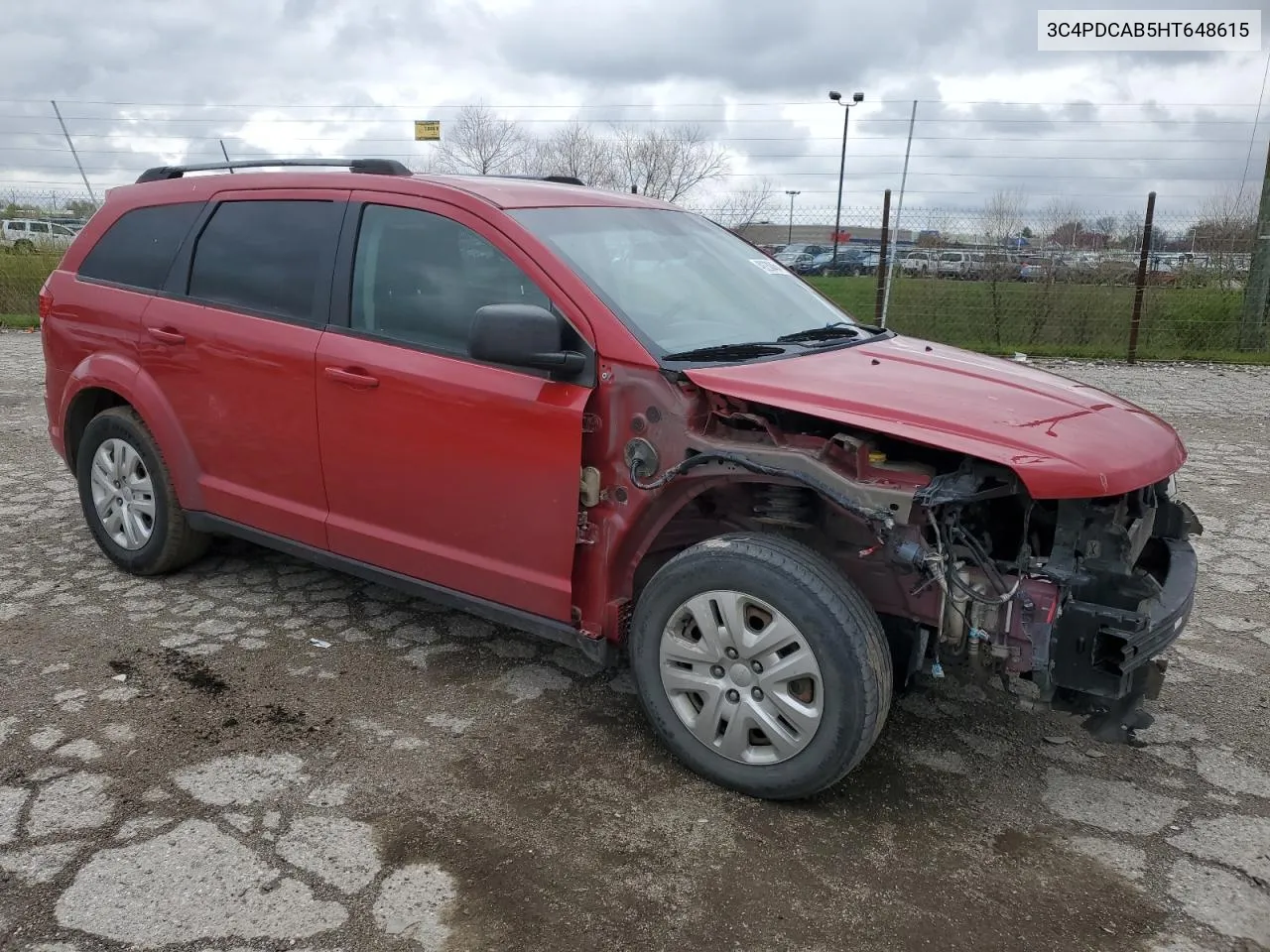 2017 Dodge Journey Se VIN: 3C4PDCAB5HT648615 Lot: 49230454