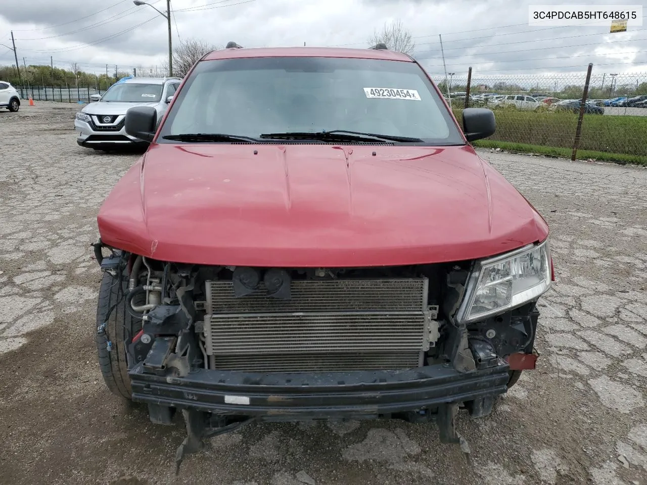 2017 Dodge Journey Se VIN: 3C4PDCAB5HT648615 Lot: 49230454