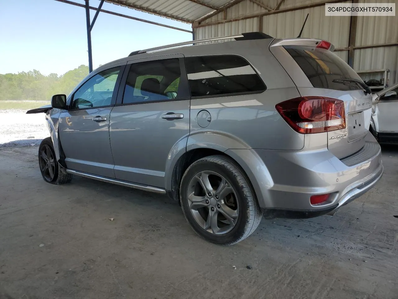 2017 Dodge Journey Crossroad VIN: 3C4PDCGGXHT570934 Lot: 50711444