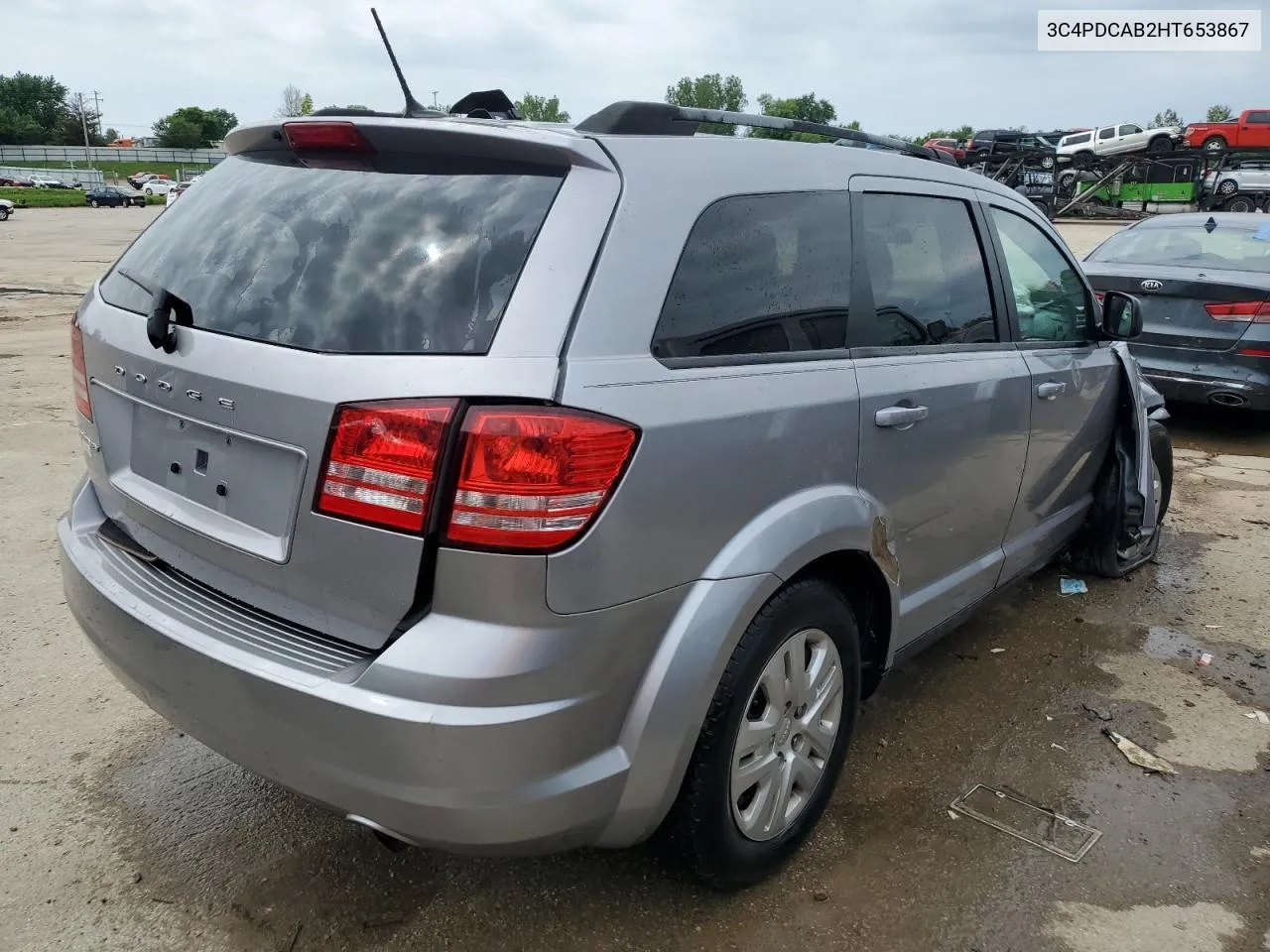 2017 Dodge Journey Se VIN: 3C4PDCAB2HT653867 Lot: 55840734