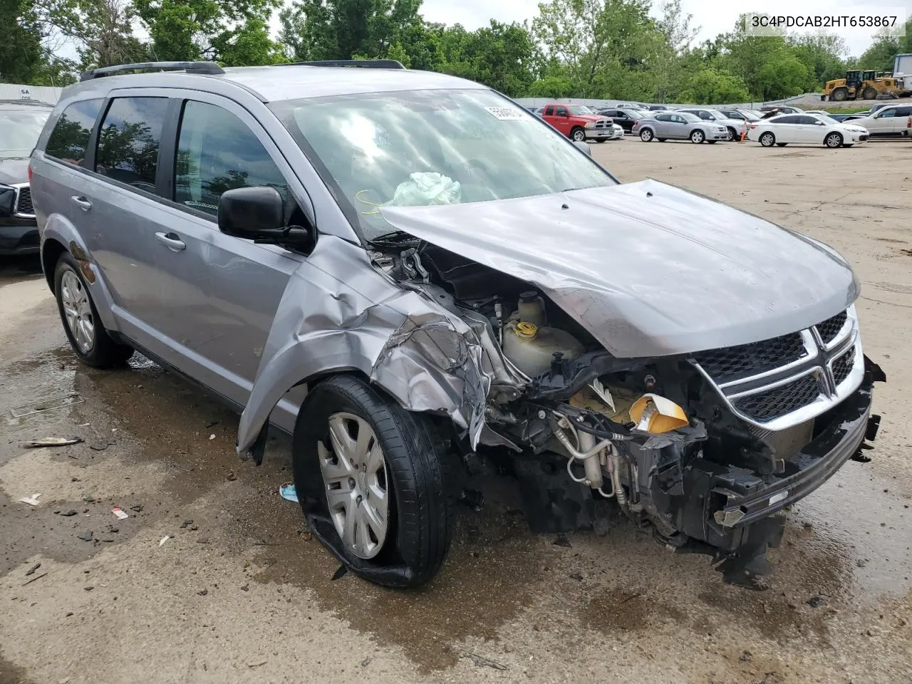 2017 Dodge Journey Se VIN: 3C4PDCAB2HT653867 Lot: 55840734