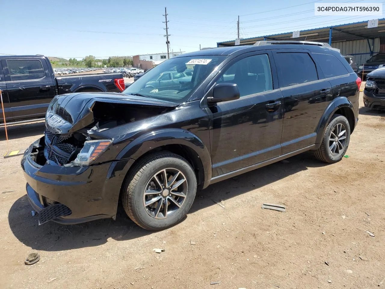 2017 Dodge Journey Se VIN: 3C4PDDAG7HT596390 Lot: 56374574