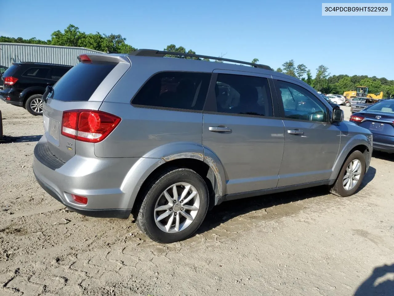 2017 Dodge Journey Sxt VIN: 3C4PDCBG9HT522929 Lot: 56811404