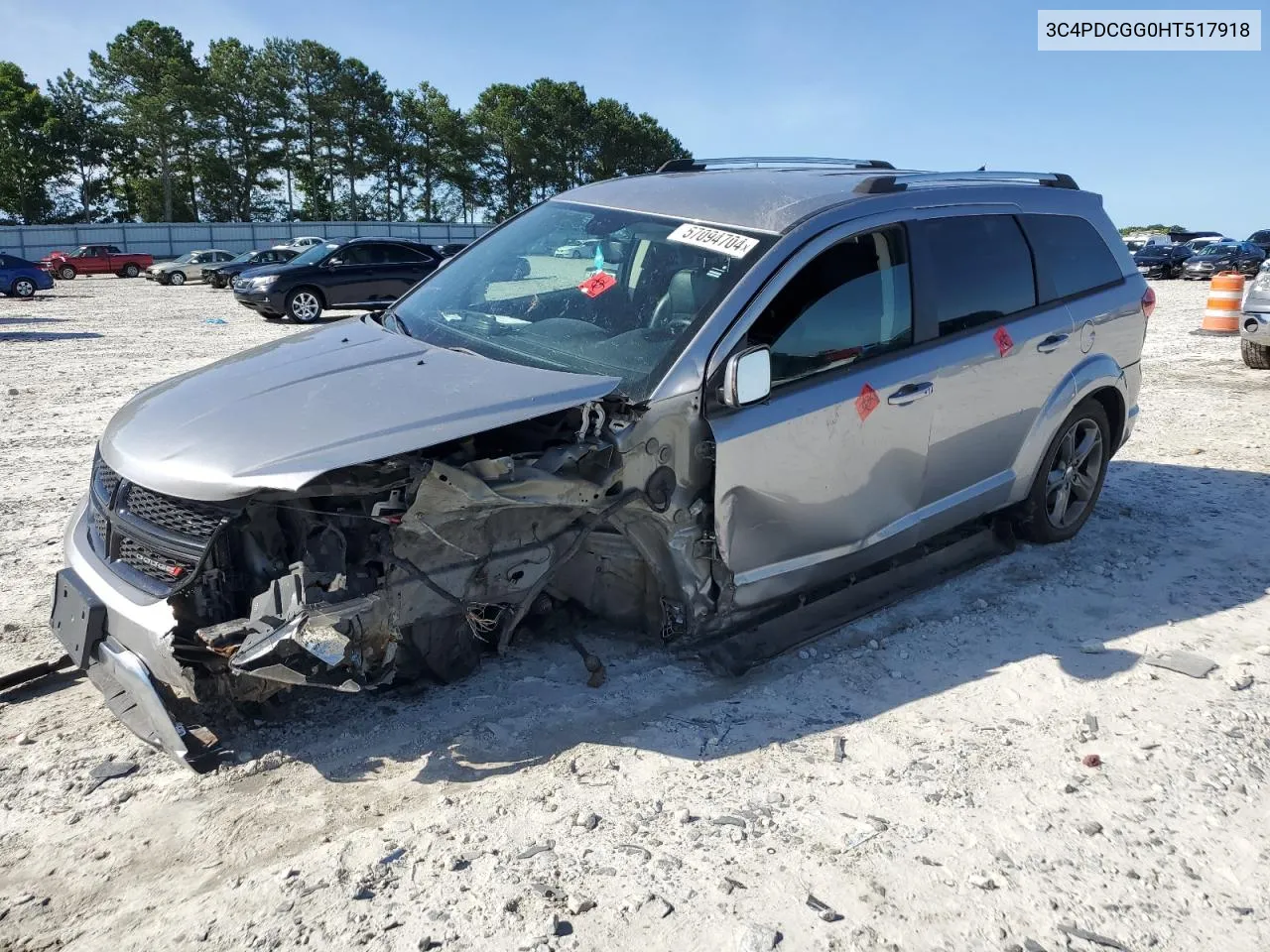 2017 Dodge Journey Crossroad VIN: 3C4PDCGG0HT517918 Lot: 57094704