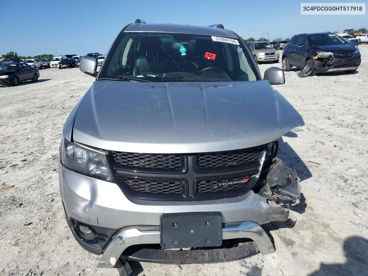 2017 Dodge Journey Crossroad VIN: 3C4PDCGG0HT517918 Lot: 57094704