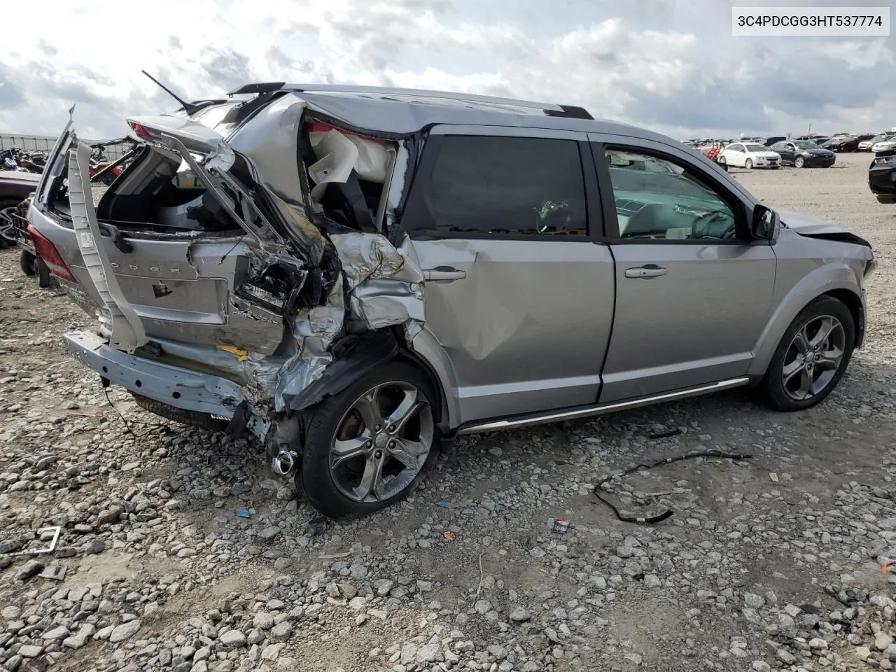 2017 Dodge Journey Crossroad VIN: 3C4PDCGG3HT537774 Lot: 57468604