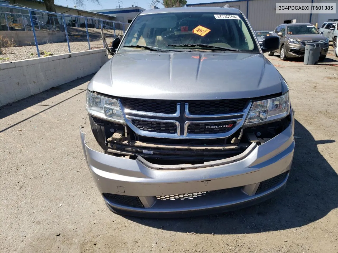 2017 Dodge Journey Se VIN: 3C4PDCABXHT601385 Lot: 57730764