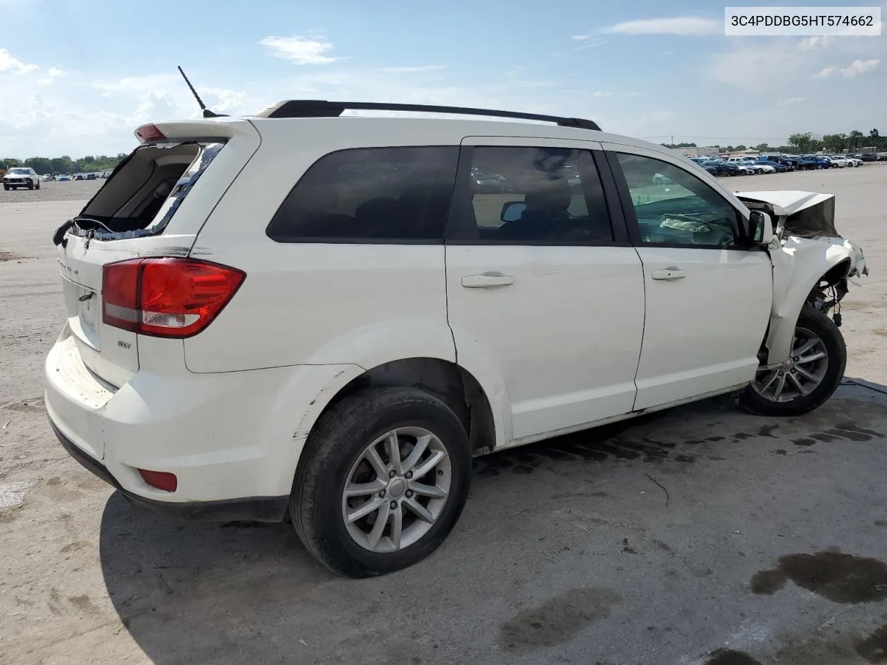 2017 Dodge Journey Sxt VIN: 3C4PDDBG5HT574662 Lot: 58955574