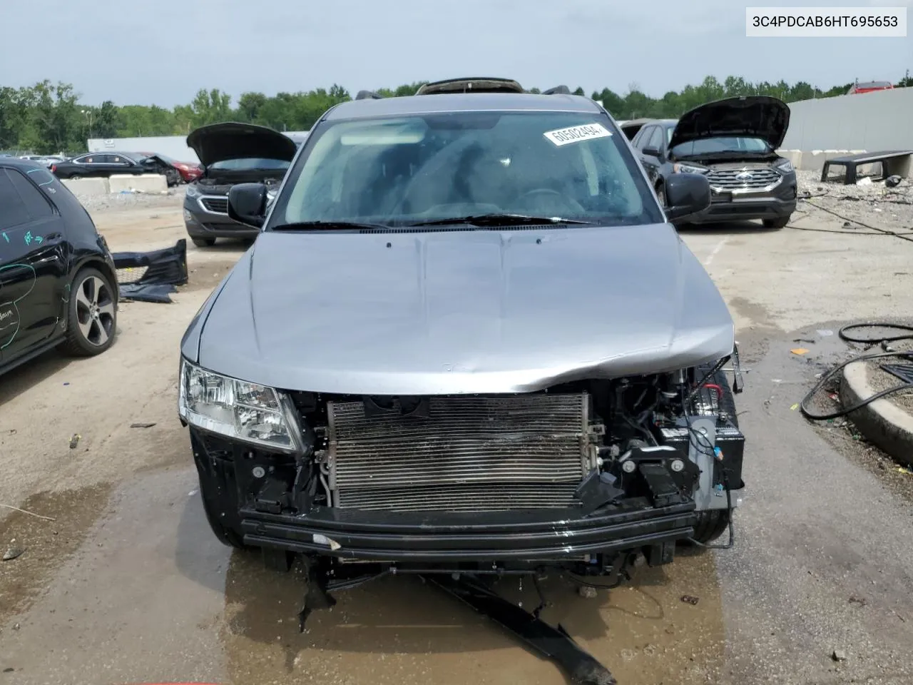 2017 Dodge Journey Se VIN: 3C4PDCAB6HT695653 Lot: 60502494