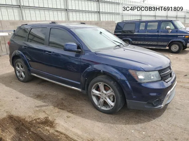 2017 Dodge Journey Crossroad VIN: 3C4PDCGB3HT691809 Lot: 60814904