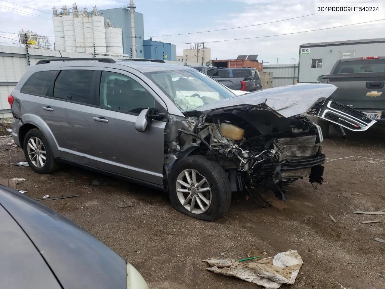 2017 Dodge Journey Sxt VIN: 3C4PDDBG9HT540224 Lot: 61925214