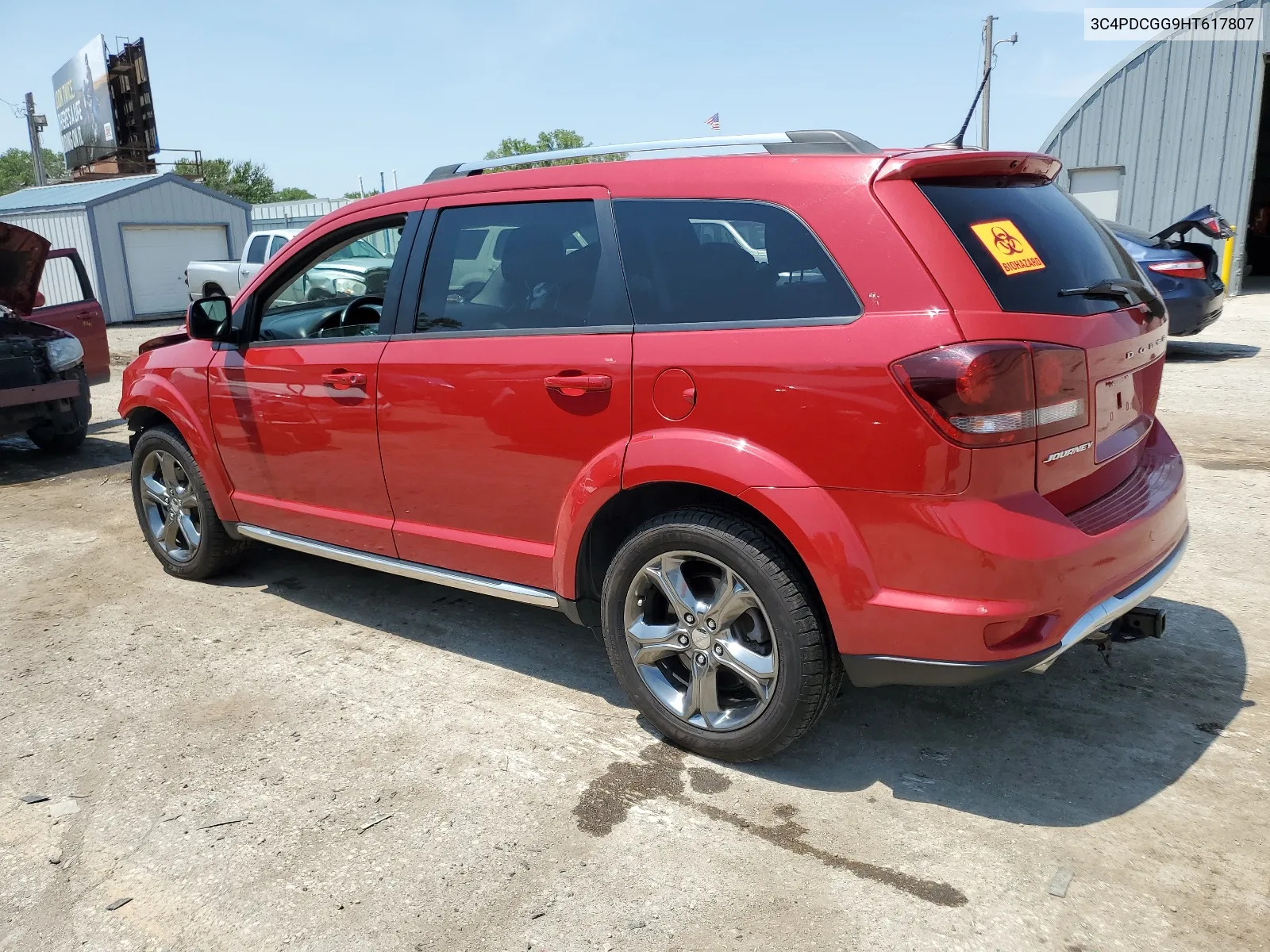 2017 Dodge Journey Crossroad VIN: 3C4PDCGG9HT617807 Lot: 63893674