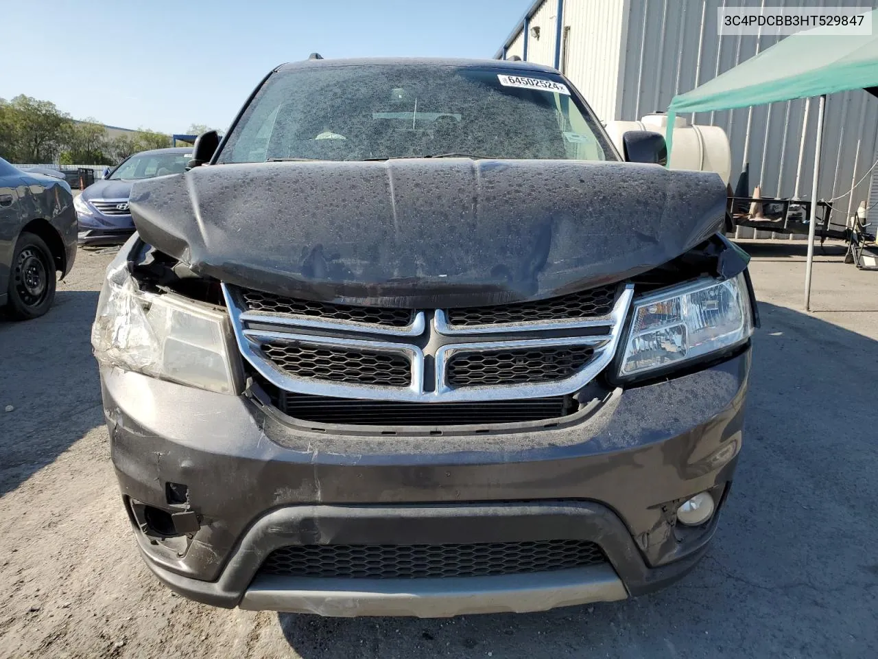 2017 Dodge Journey Sxt VIN: 3C4PDCBB3HT529847 Lot: 64502524