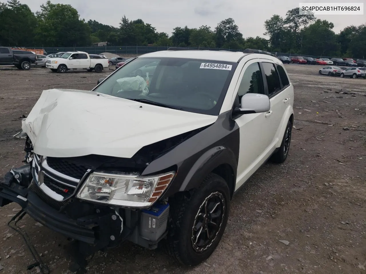 2017 Dodge Journey Se VIN: 3C4PDCAB1HT696824 Lot: 64954894