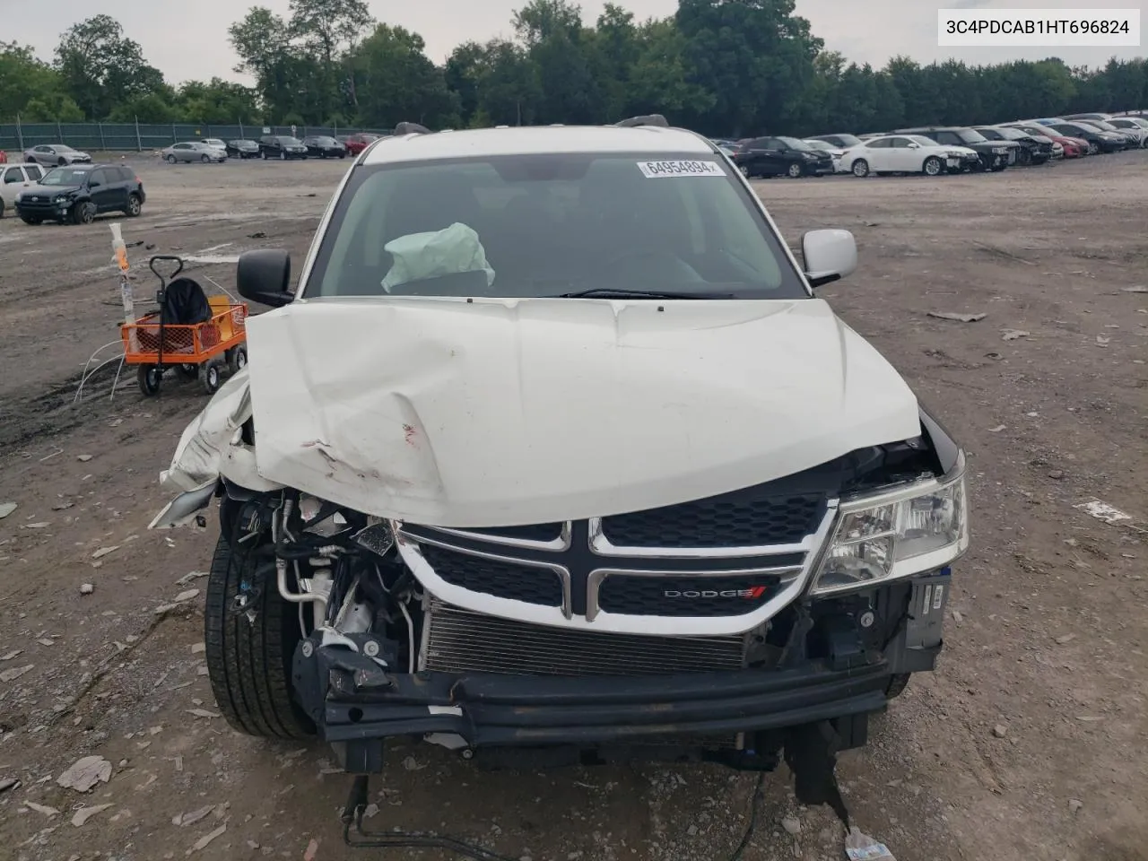 2017 Dodge Journey Se VIN: 3C4PDCAB1HT696824 Lot: 64954894