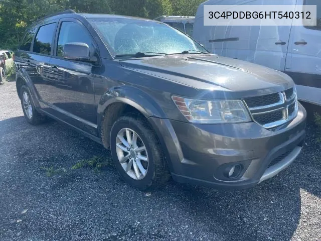 2017 Dodge Journey Sxt VIN: 3C4PDDBG6HT540312 Lot: 65153274