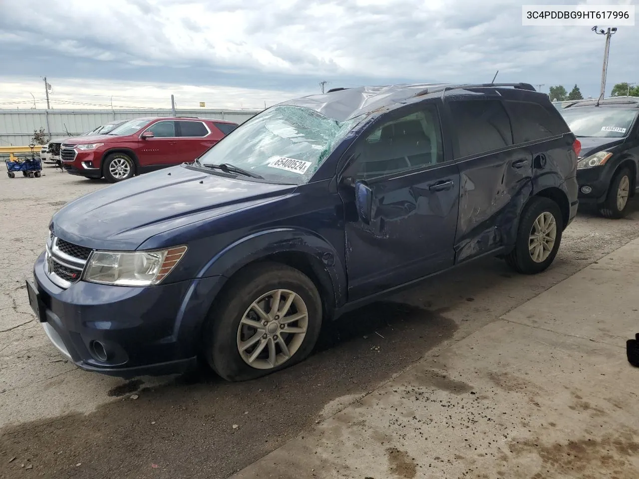 2017 Dodge Journey Sxt VIN: 3C4PDDBG9HT617996 Lot: 65400524