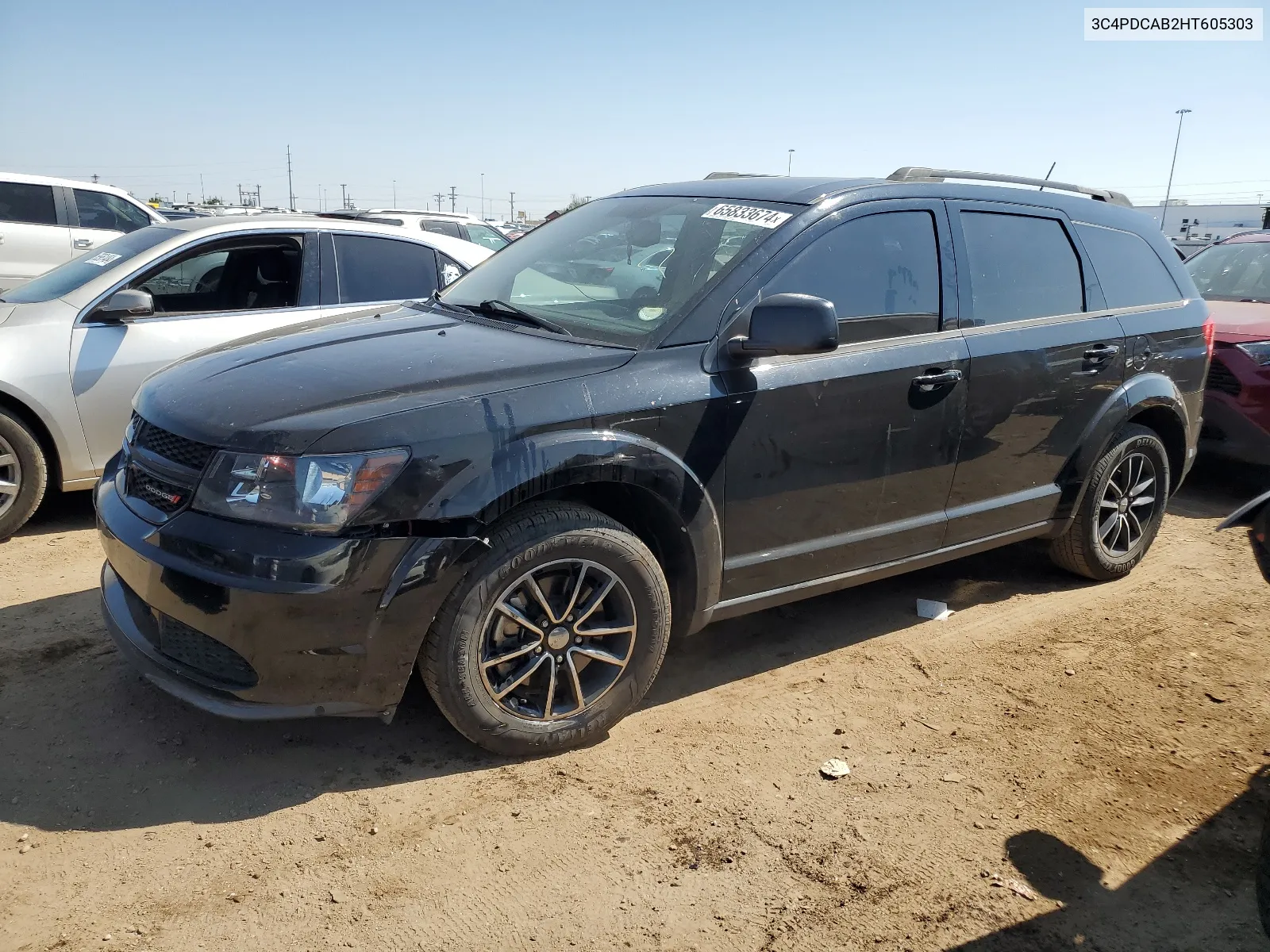 2017 Dodge Journey Se VIN: 3C4PDCAB2HT605303 Lot: 65833674