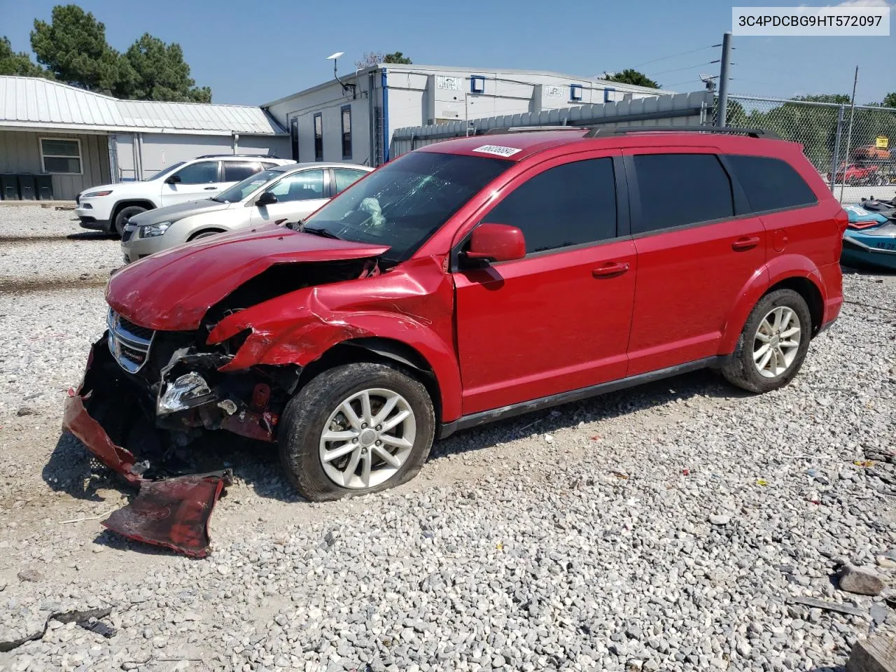 2017 Dodge Journey Sxt VIN: 3C4PDCBG9HT572097 Lot: 66036884