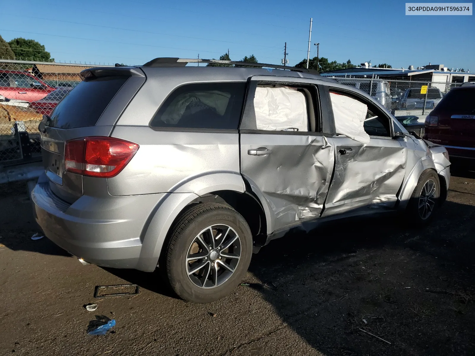 2017 Dodge Journey Se VIN: 3C4PDDAG9HT596374 Lot: 66073054