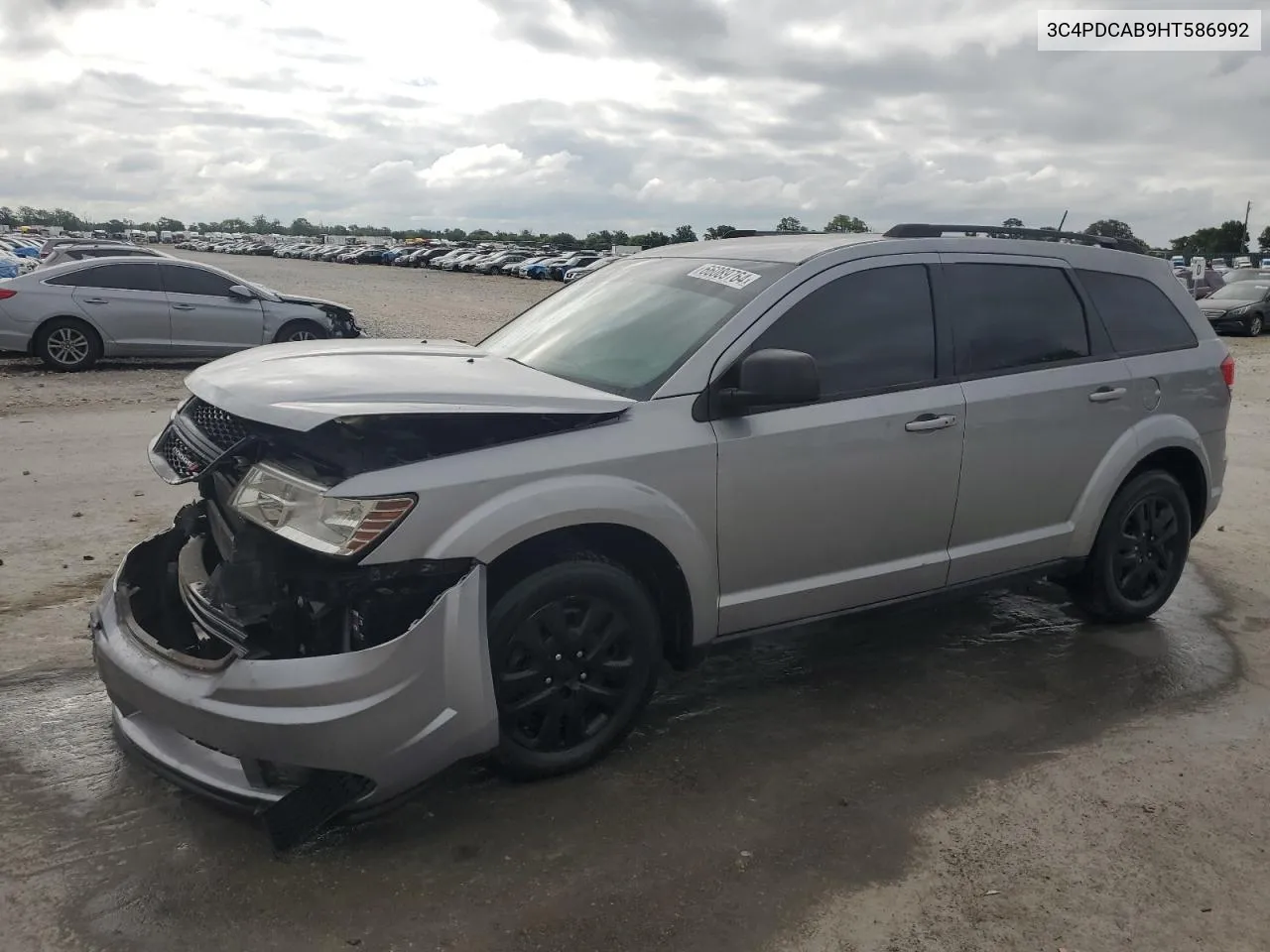 2017 Dodge Journey Se VIN: 3C4PDCAB9HT586992 Lot: 66089764