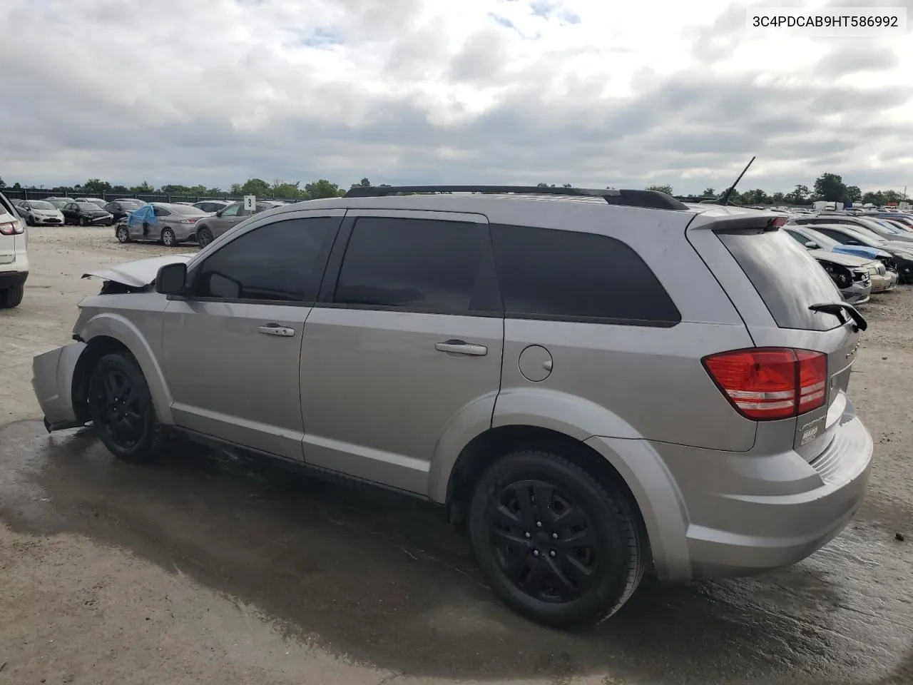 2017 Dodge Journey Se VIN: 3C4PDCAB9HT586992 Lot: 66089764