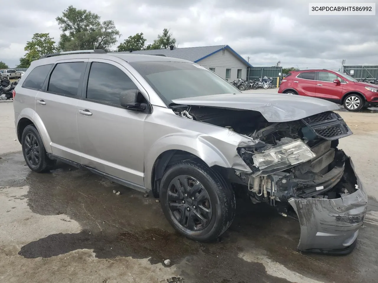 2017 Dodge Journey Se VIN: 3C4PDCAB9HT586992 Lot: 66089764