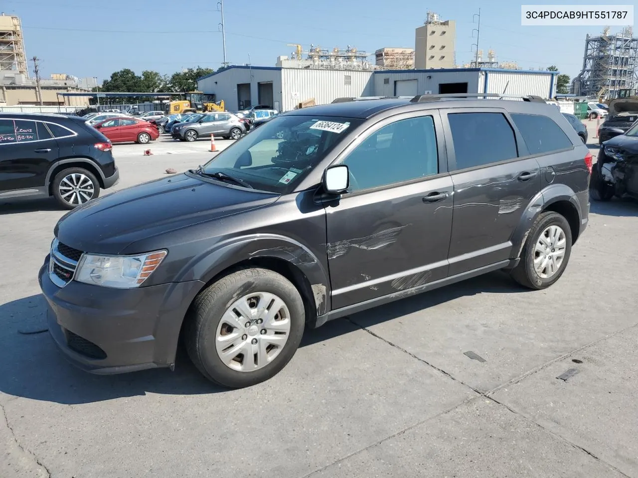 2017 Dodge Journey Se VIN: 3C4PDCAB9HT551787 Lot: 66364124