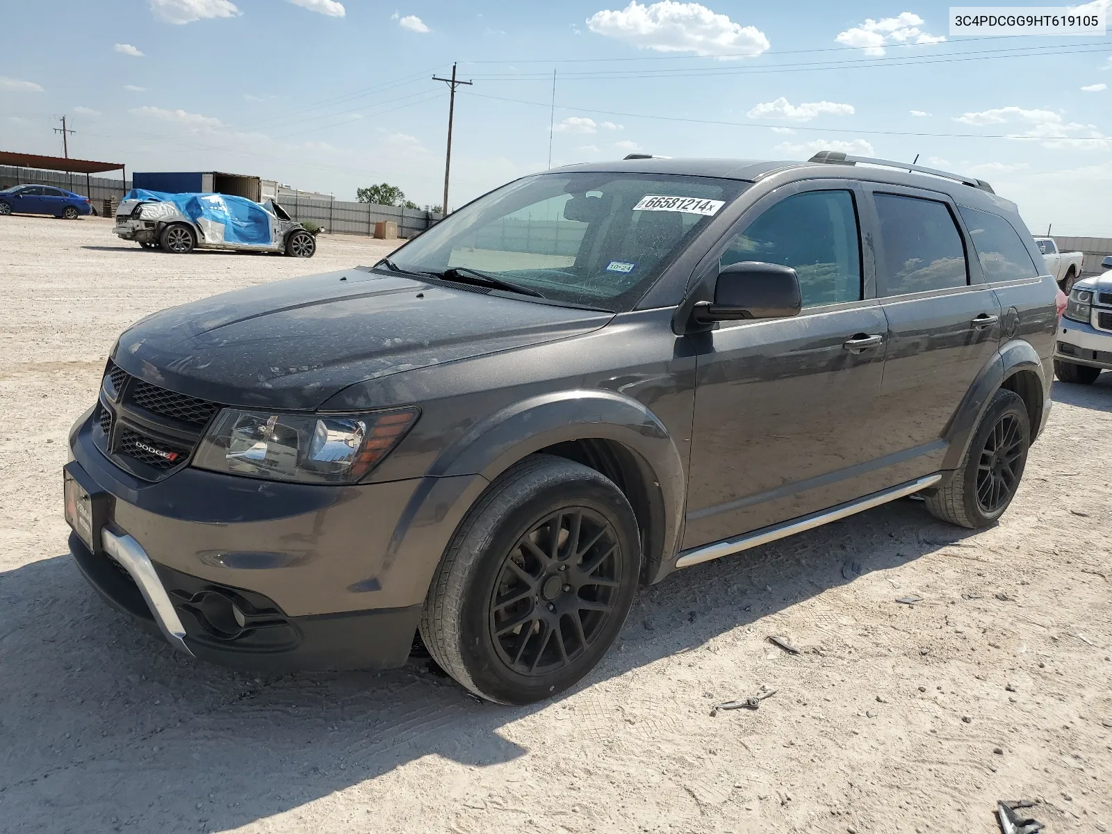 2017 Dodge Journey Crossroad VIN: 3C4PDCGG9HT619105 Lot: 66581214