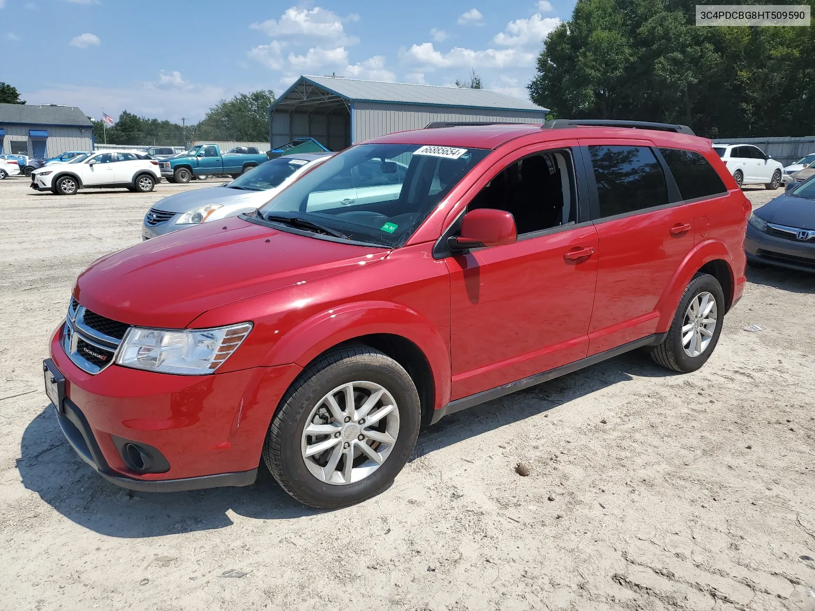 2017 Dodge Journey Sxt VIN: 3C4PDCBG8HT509590 Lot: 66885654