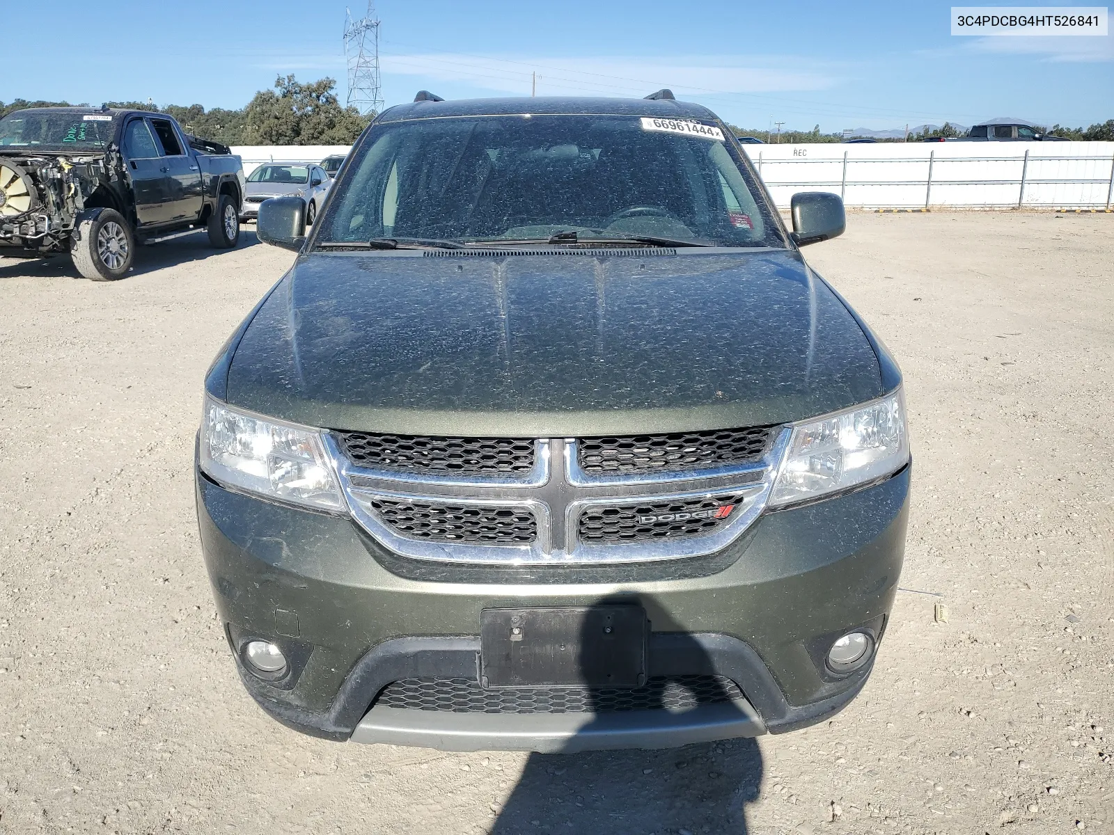 2017 Dodge Journey Sxt VIN: 3C4PDCBG4HT526841 Lot: 66961444