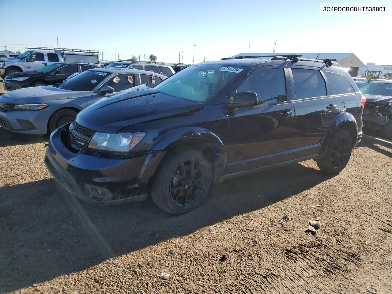 2017 Dodge Journey Sxt VIN: 3C4PDCBG8HT538801 Lot: 67152394