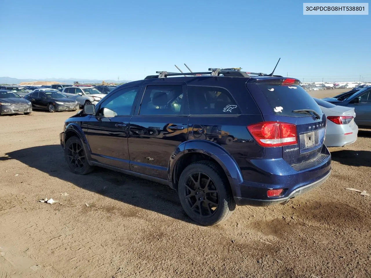 2017 Dodge Journey Sxt VIN: 3C4PDCBG8HT538801 Lot: 67152394