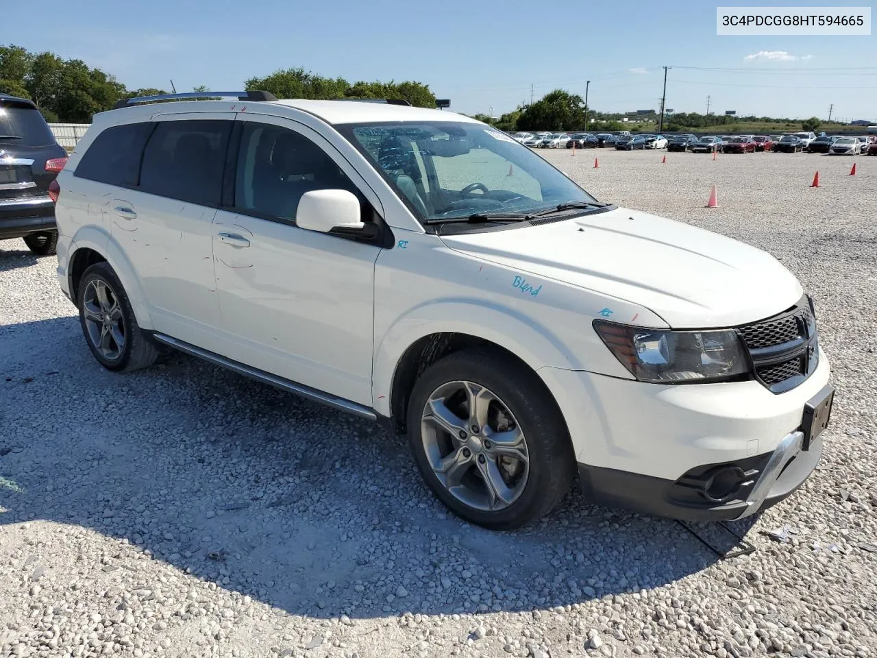 2017 Dodge Journey Crossroad VIN: 3C4PDCGG8HT594665 Lot: 67265434