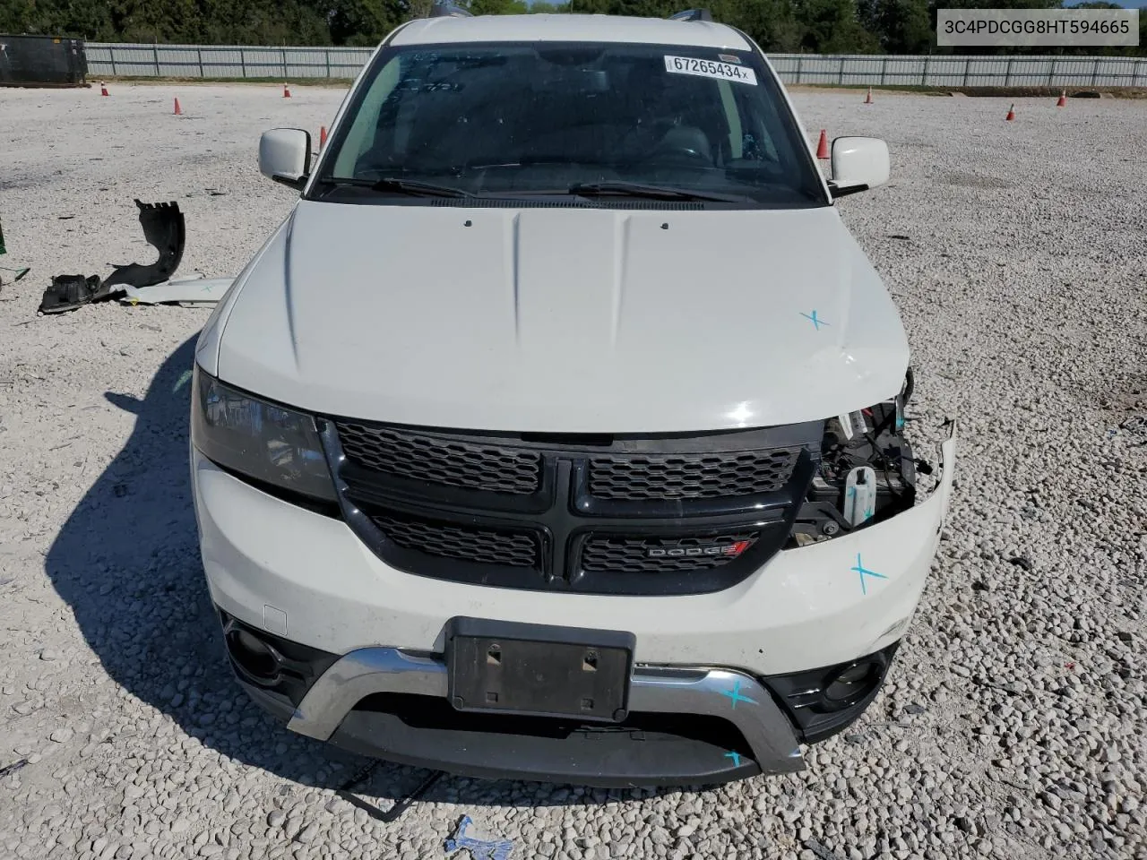 2017 Dodge Journey Crossroad VIN: 3C4PDCGG8HT594665 Lot: 67265434