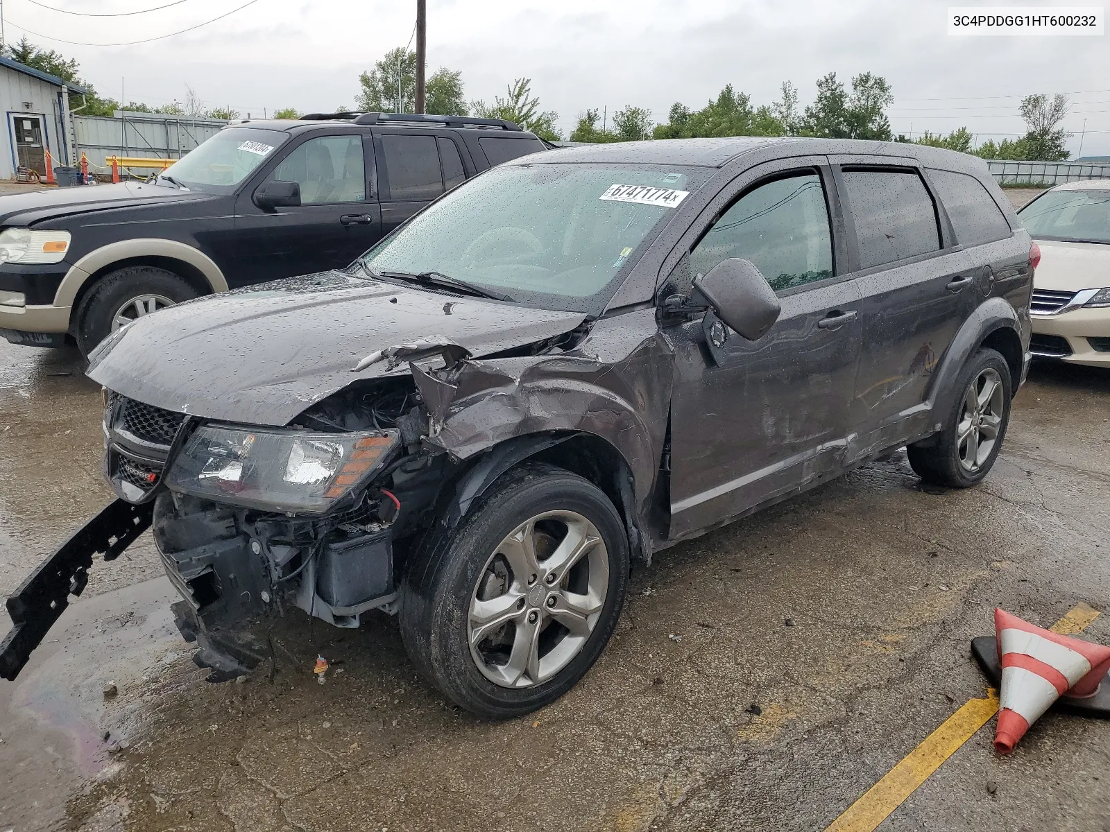 2017 Dodge Journey Crossroad VIN: 3C4PDDGG1HT600232 Lot: 67471774