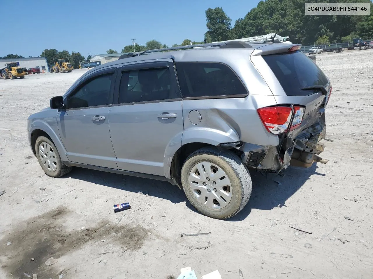 3C4PDCAB9HT644146 2017 Dodge Journey Se