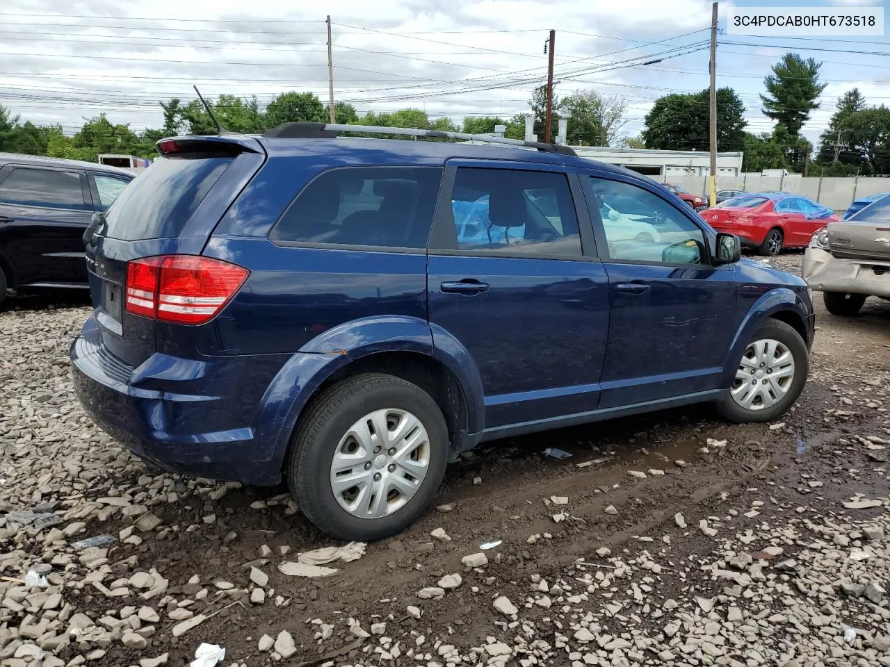 2017 Dodge Journey Se VIN: 3C4PDCAB0HT673518 Lot: 67611304