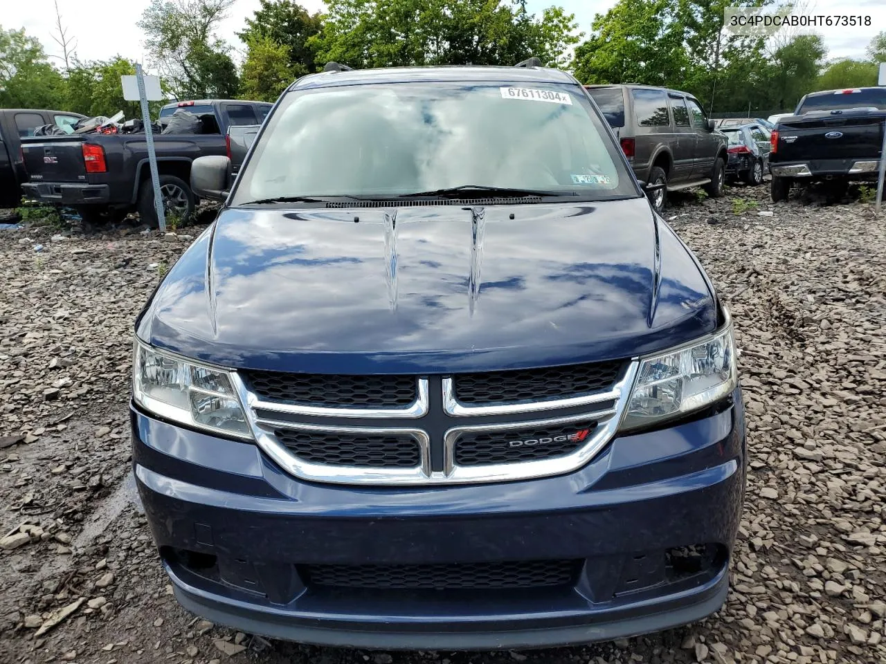 2017 Dodge Journey Se VIN: 3C4PDCAB0HT673518 Lot: 67611304