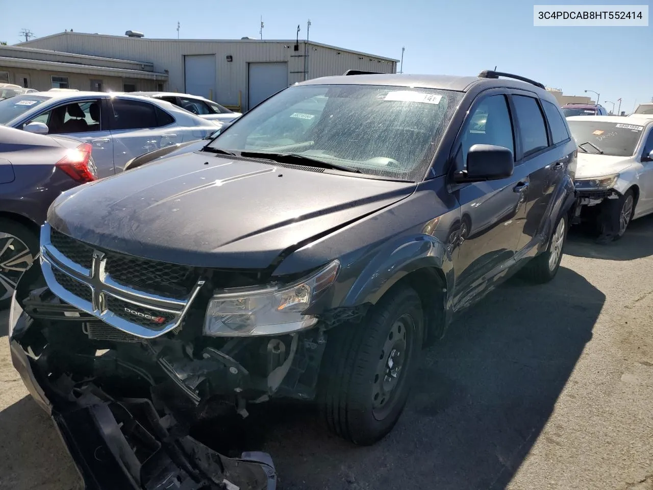 2017 Dodge Journey Se VIN: 3C4PDCAB8HT552414 Lot: 68276514